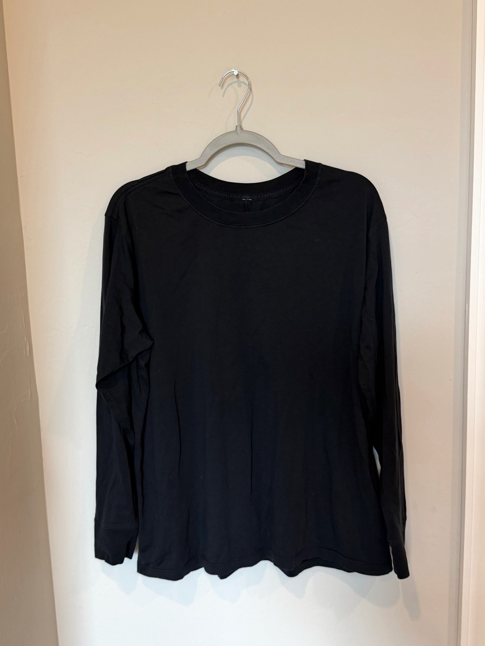 Lululemon Black All Yours Boyfriend Long Sleeve Tee Size 10
